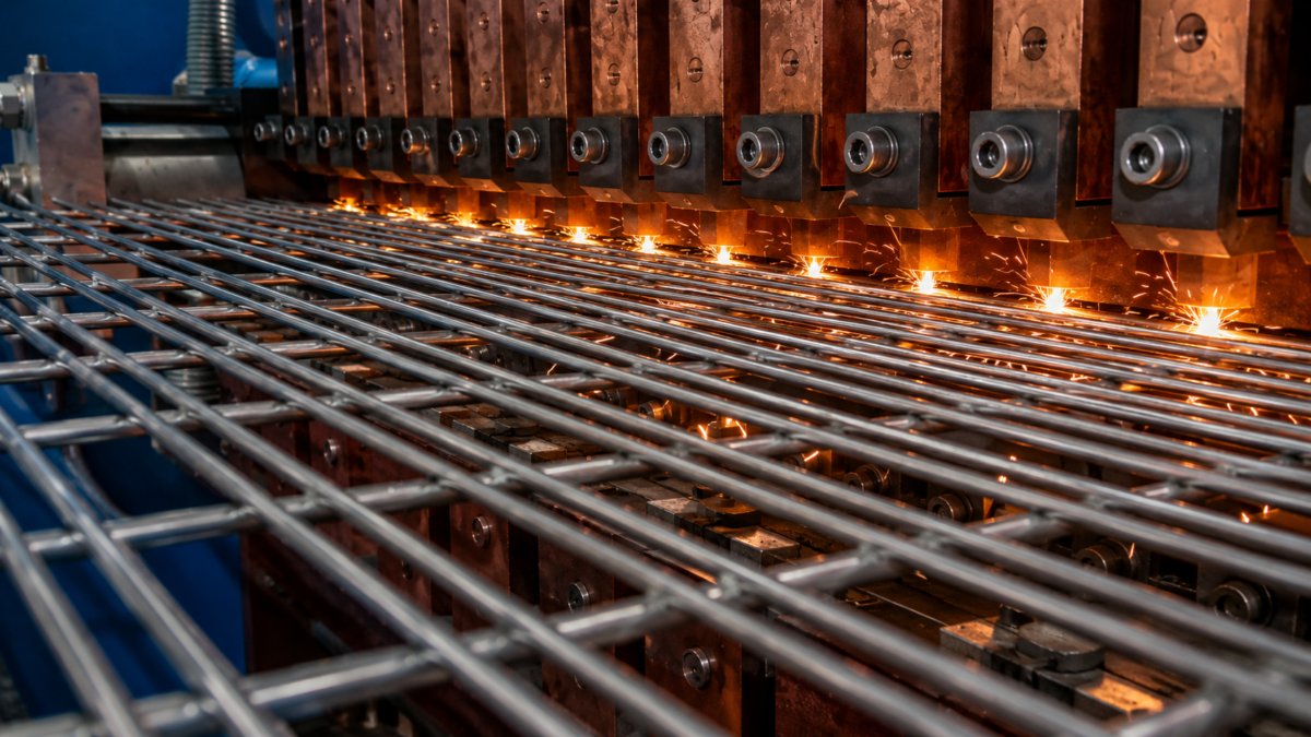 Proceso automatizado de soldadura por resistencia eléctrica para la fabricación de paneles de malla de cierre electrosoldada