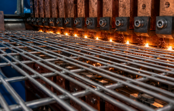 Proceso automatizado de soldadura por resistencia eléctrica para la fabricación de paneles de malla de cierre electrosoldada
